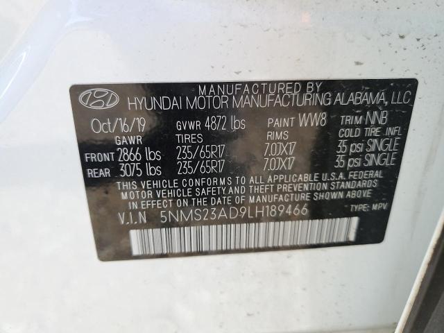 2020 HYUNDAI SANTA FE S - 5NMS23AD9LH189466