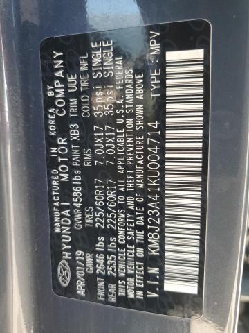 2019 HYUNDAI TUCSON SE KM8J23A41KU004714