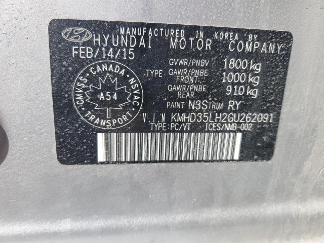 2016 HYUNDAI ELANTRA GT - KMHD35LH2GU262091