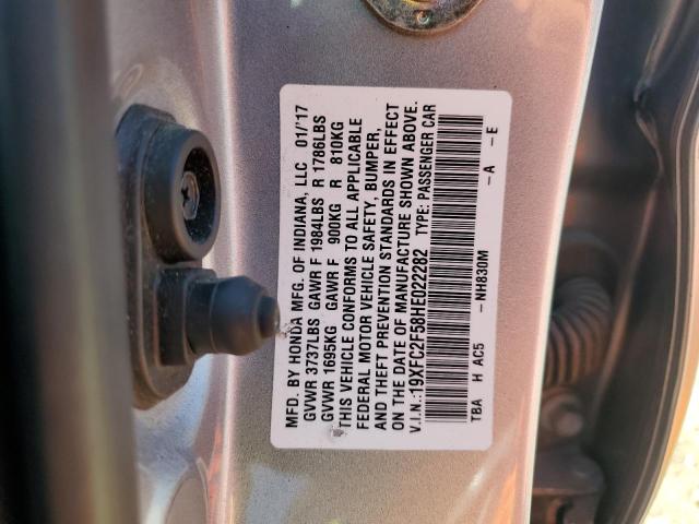 2017 HONDA CIVIC LX - 19XFC2F58HE022282