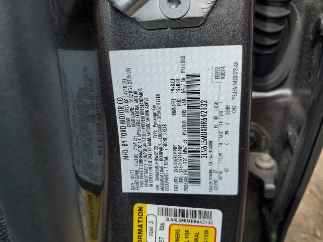 2017 LINCOLN MKZ HYBRID 3LN6L5MUXHR642132