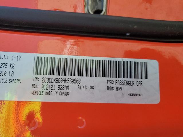 2017 DODGE CHARGER SE 2C3CDXBG0HH560908