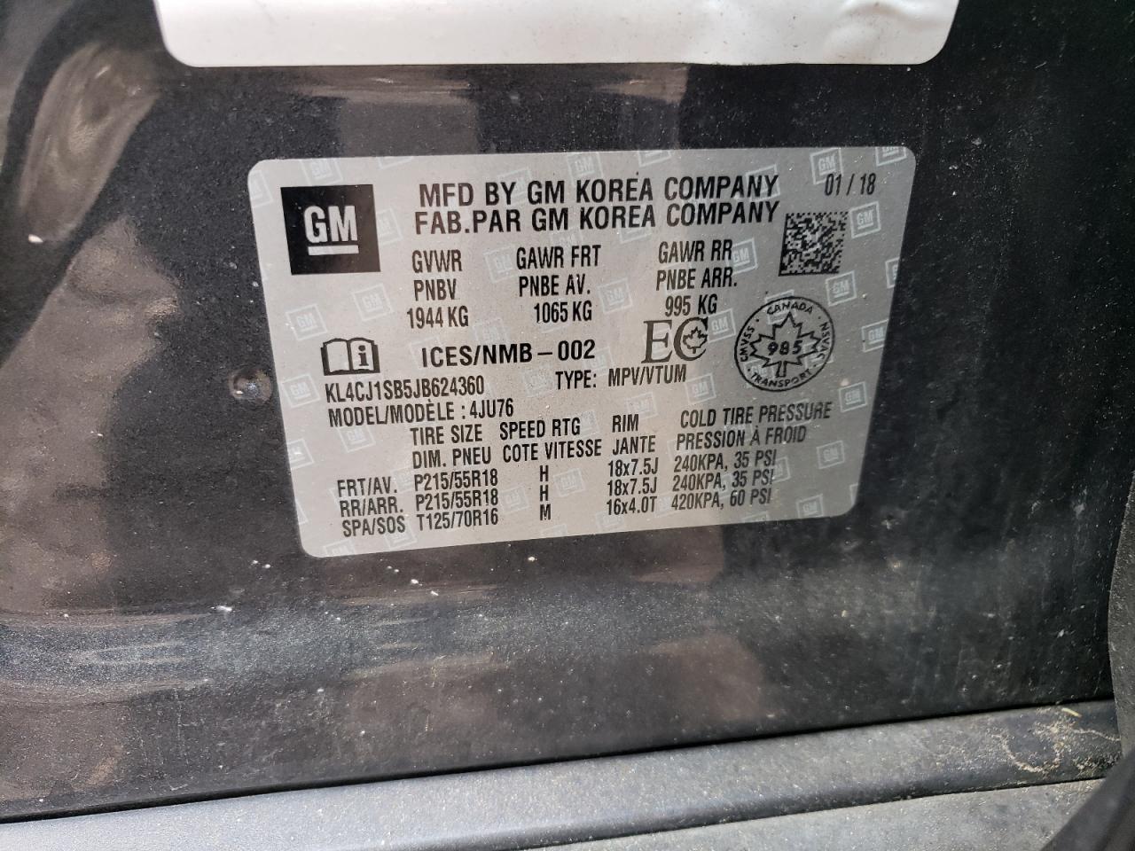 BUICK ENCORE SPORT TOURING