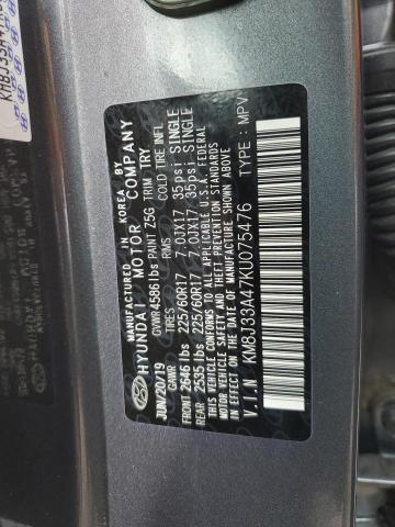 2019 HYUNDAI TUCSON LIM KM8J33A47KU075476