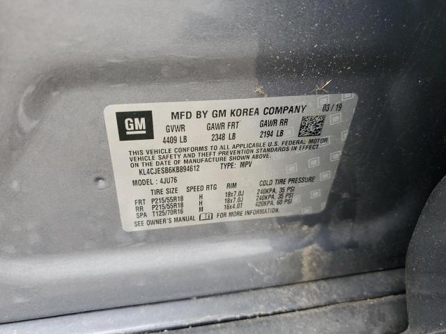 2019 BUICK ENCORE PRE - KL4CJESB6KB894612