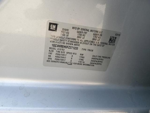 2015 CHEVROLET SILVERADO - 1GCVKREH6FZ271233