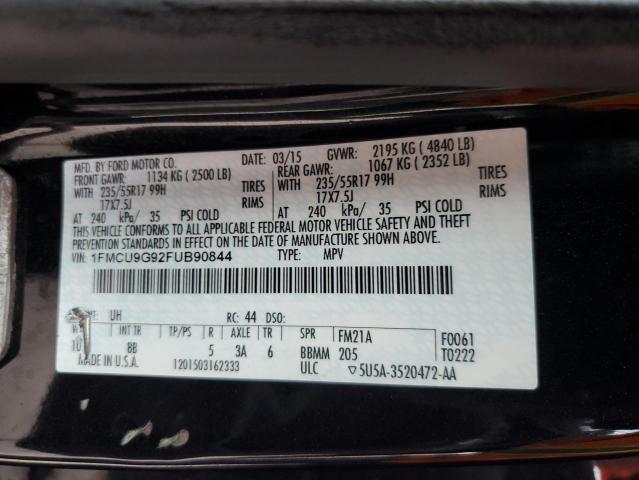 2015 FORD ESCAPE SE - 1FMCU9G92FUB90844