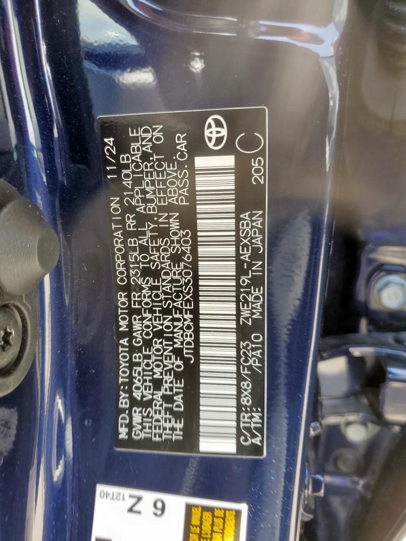 2025 TOYOTA COROLLA LE - JTDBCMFEXS3076403