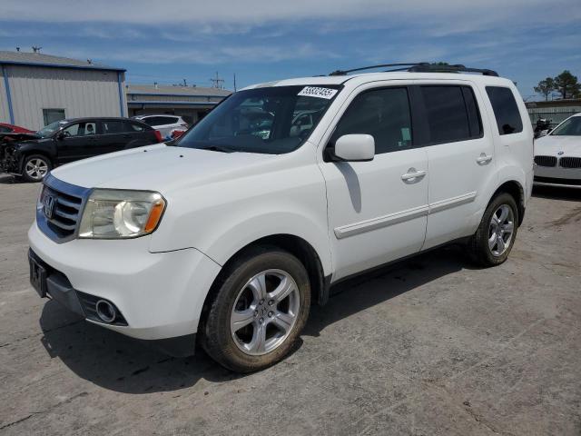 HONDA PILOT EXL 2012 white  gas 5FNYF3H58CB038682 photo #1