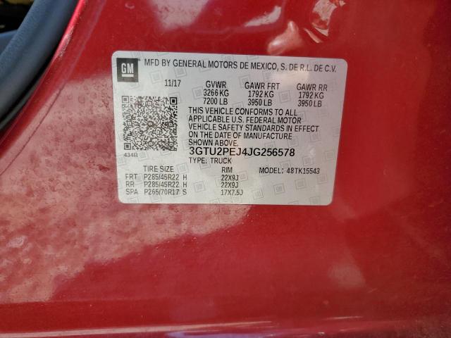 2018 GMC 2500HD 3GTU2PEJ4JG256578