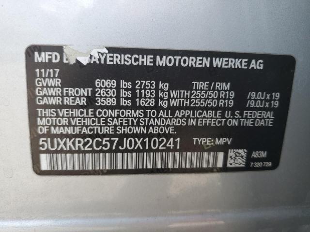 2018 BMW X5 SDRIVE3 5UXKR2C57J0X10241