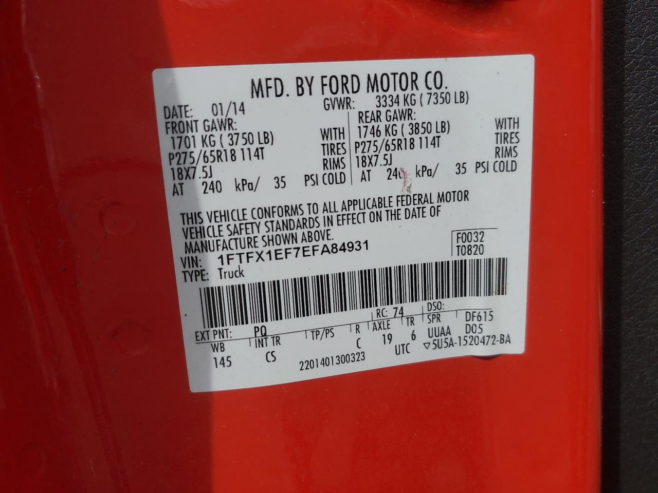 FORD F-150 SUPER CAB