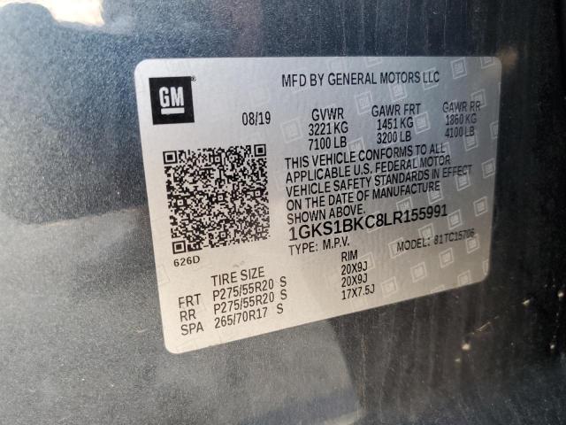 2020 GMC YUKON SLT 1GKS1BKC8LR155991
