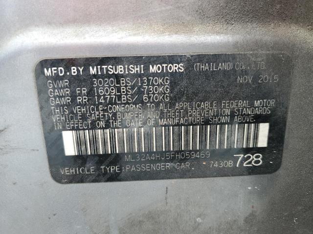 2015 MITSUBISHI MIRAGE ES ML32A4HJ5FH059469