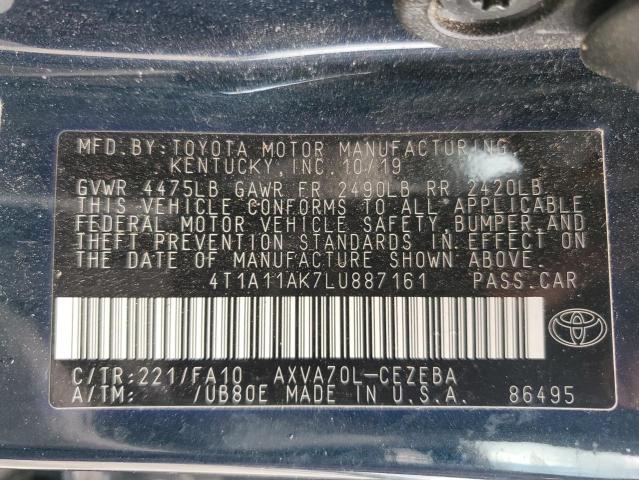 2020 TOYOTA CAMRY L - 4T1A11AK7LU887161