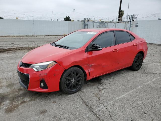 TOYOTA COROLLA L 2016 red  gas 2T1BURHE9GC557426 photo #1