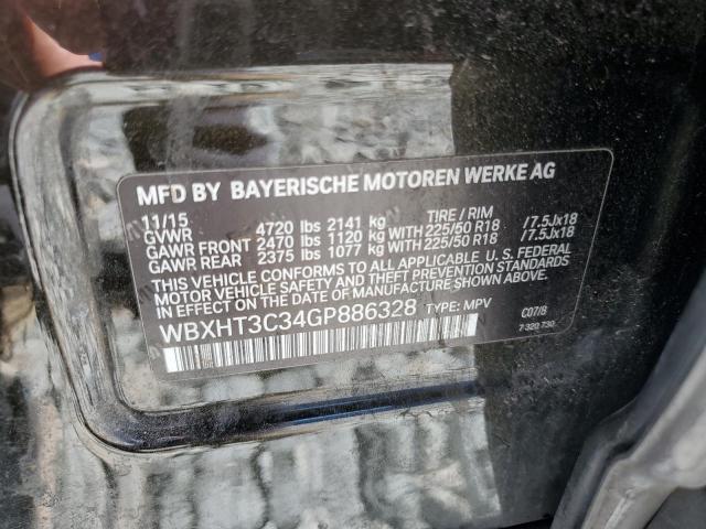 2016 BMW X1 XDRIVE2 WBXHT3C34GP886328