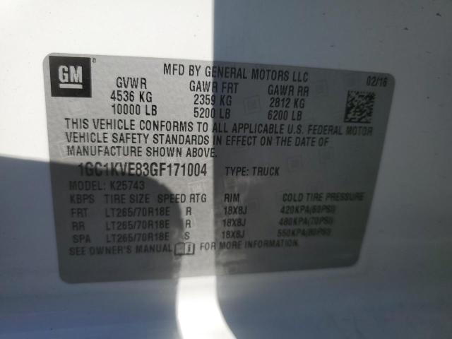 2016 CHEVROLET SILVERADO - 1GC1KVE83GF171004