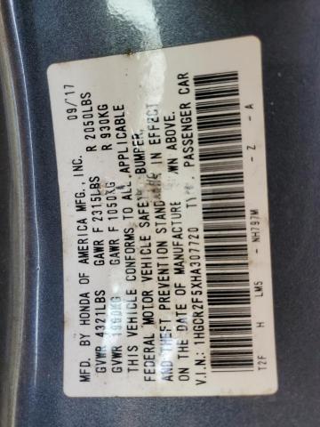 2017 HONDA ACCORD SPO - 1HGCR2F5XHA307720
