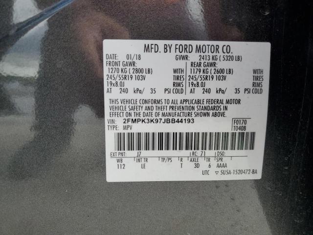 2018 FORD EDGE TITAN 2FMPK3K97JBB44193