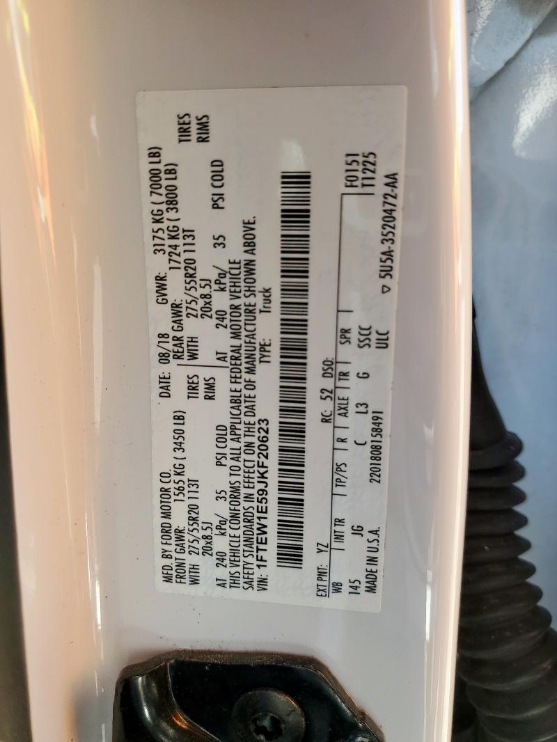 2018 FORD F150 SUPER - 1FTEW1E59JKF20623