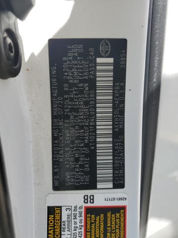 2020 TOYOTA AVALON LIM - 4T1D21FB4LU019380