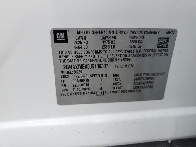 2018 CHEVROLET EQUINOX PR - 2GNAXMEV5J6186307