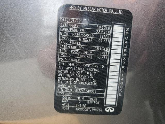 2019 INFINITI QX50 ESSEN - 3PCAJ5M37KF148055