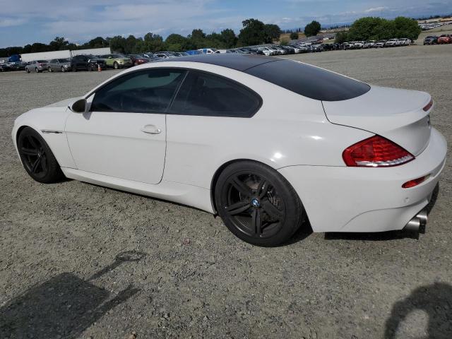 BMW M6 2008 white  gas WBSEH93558CY24797 photo #3