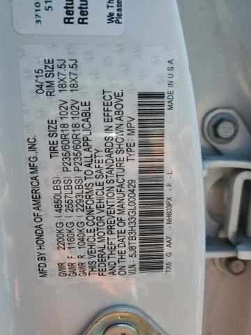 2016 ACURA RDX - 5J8TB3H33GL000429