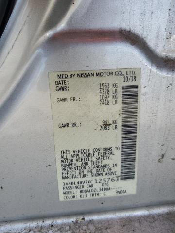 2019 NISSAN ALTIMA S - 1N4BL4BV7KC125763