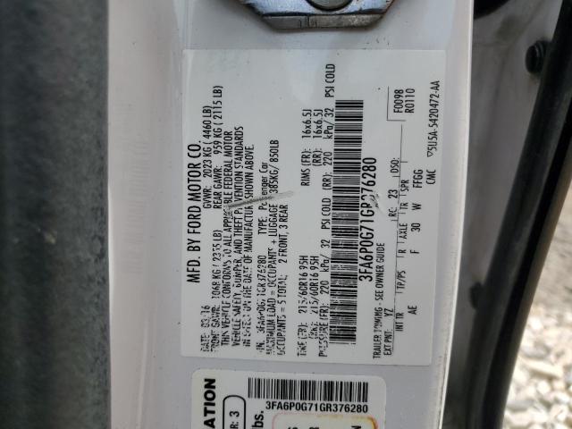 2016 FORD FUSION S - 3FA6P0G71GR376280