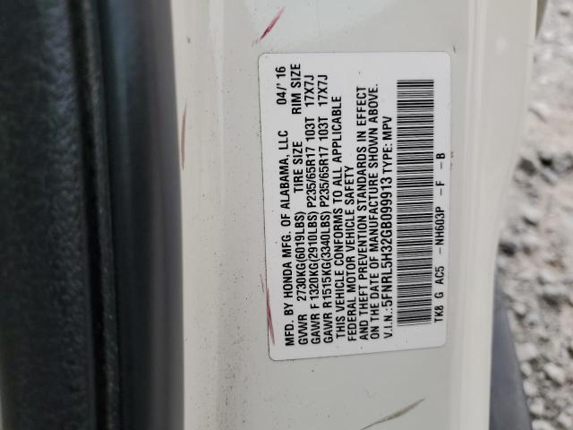 2016 HONDA ODYSSEY SE 5FNRL5H32GB099913