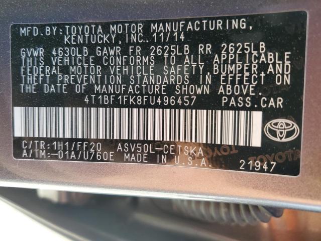 2015 TOYOTA CAMRY LE - 4T1BF1FK8FU496457