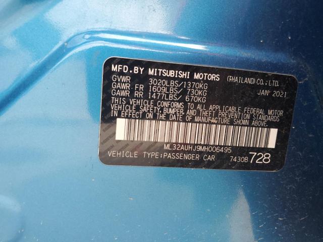 2021 MITSUBISHI MIRAGE ES - ML32AUHJ9MH006495