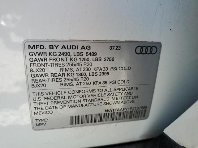 2023 AUDI Q5 PRESTIG WA1FAAFY1P2197568