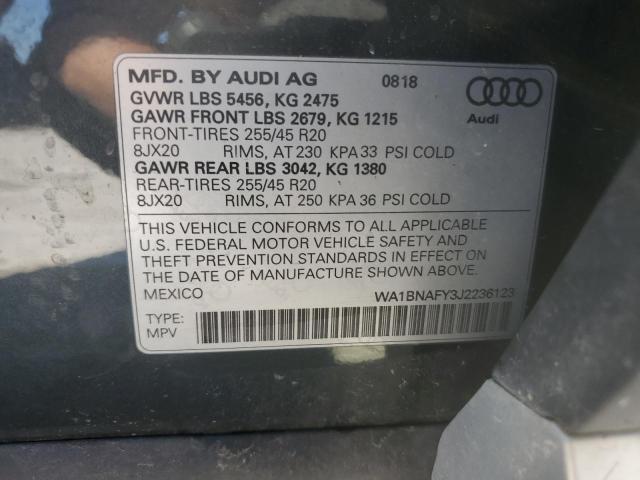 2018 AUDI Q5 PREMIUM - WA1BNAFY3J2236123