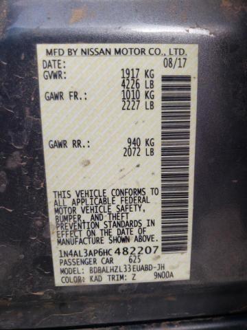 2017 NISSAN ALTIMA 2.5 - 1N4AL3AP6HC482207