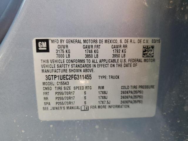 2015 GMC SIERRA C15 - 3GTP1UEC2FG311455