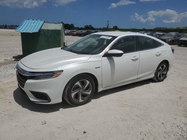 HONDA INSIGHT EX 2019 white  hybrid engine 19XZE4F50KE006314 photo #1