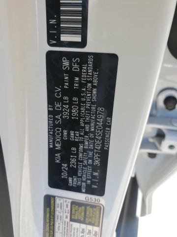 2025 KIA K4 LX 3KPFT4DE4SE044978