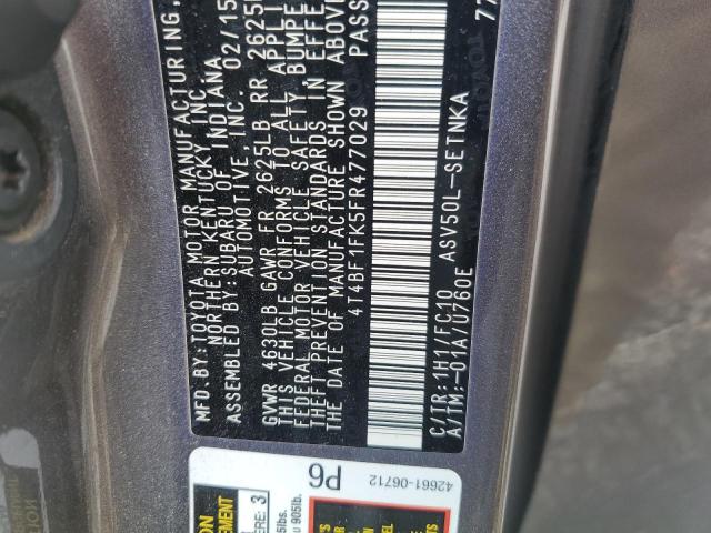 2015 TOYOTA CAMRY LE - 4T4BF1FK5FR477029