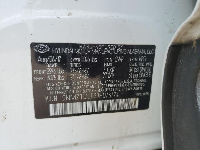 2018 HYUNDAI SANTA FE S - 5NMZTDLB7JH073774