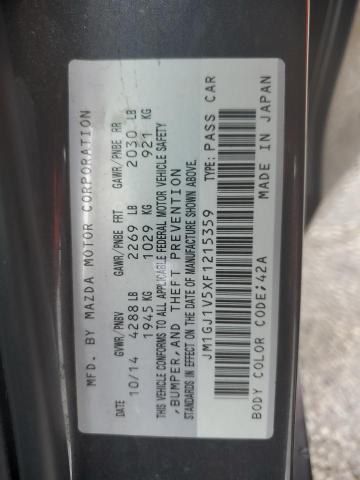 2015 MAZDA 6 TOURING - JM1GJ1V5XF1215359