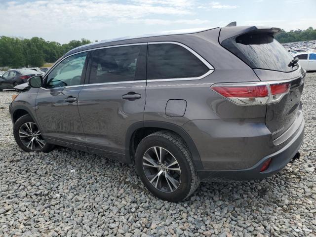 Vin: 5tdkkrfh9gs159529, lot: 55492195, toyota highlander xle 20162