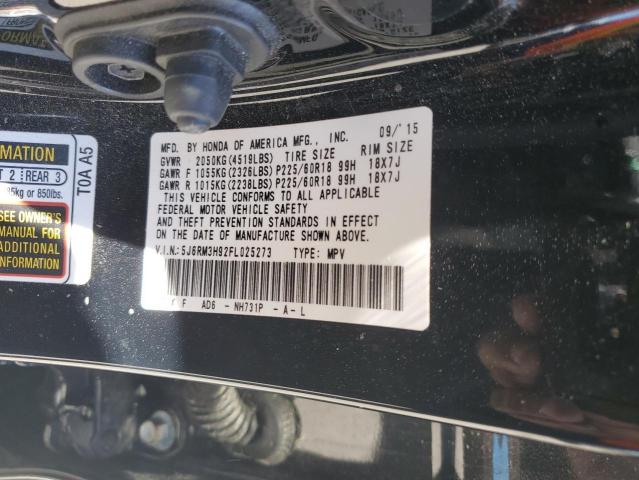 2015 HONDA CR-V TOURI 5J6RM3H92FL025273