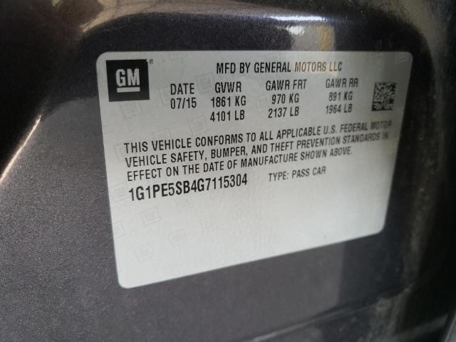 2016 CHEVROLET CRUZE LIMI - 1G1PE5SB4G7115304