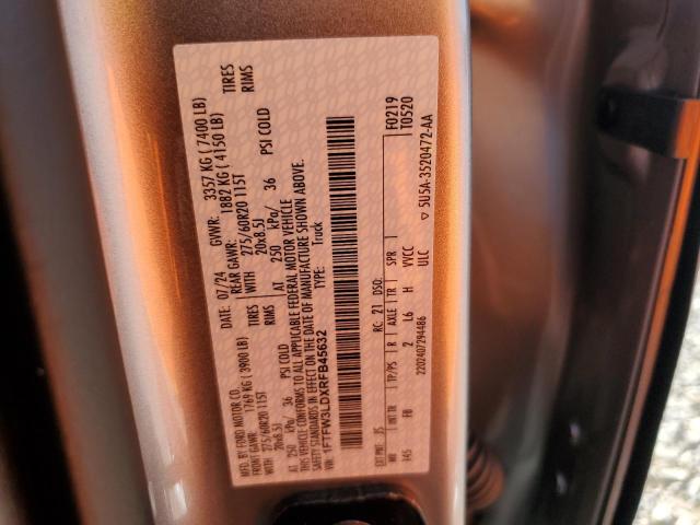2024 FORD F150 XLT 1FTFW3LDXRFB45632
