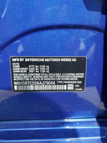 2019 BMW 330XI WBA5R7C55KAJ79044