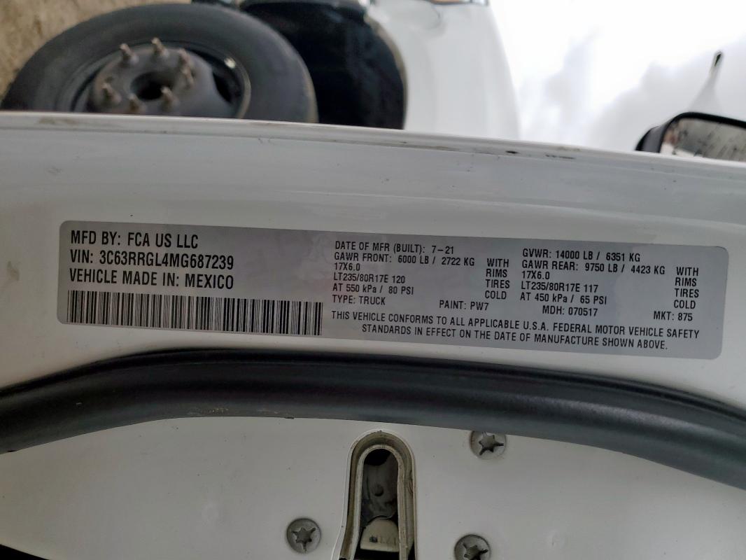 2021 RAM 3500 TRADE - 3C63RRGL4MG687239